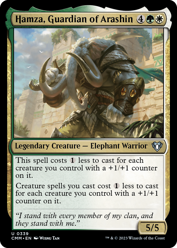 Hamza, Gardien d'Arashin (CMM-339) - Commander Masters Foil