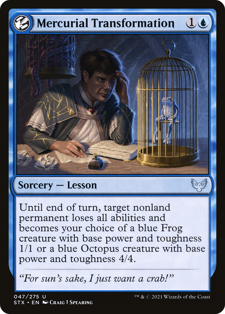 Mercurial Transformation (STX-047) - Strixhaven: School of Mages: (lesson)