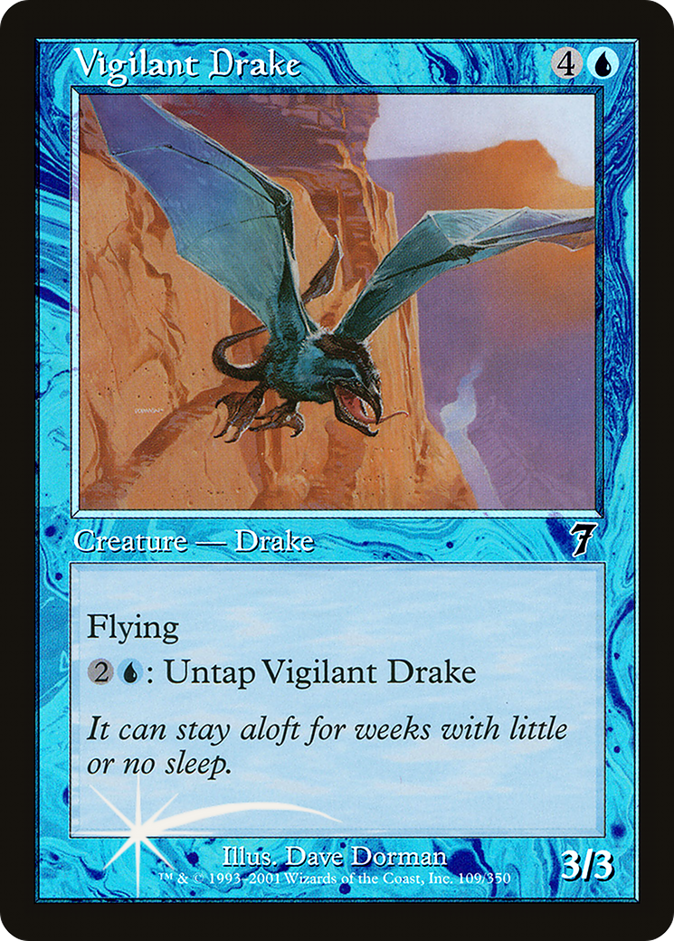 Vigilant Drake (7ED-109★) - Seventh Edition Foil