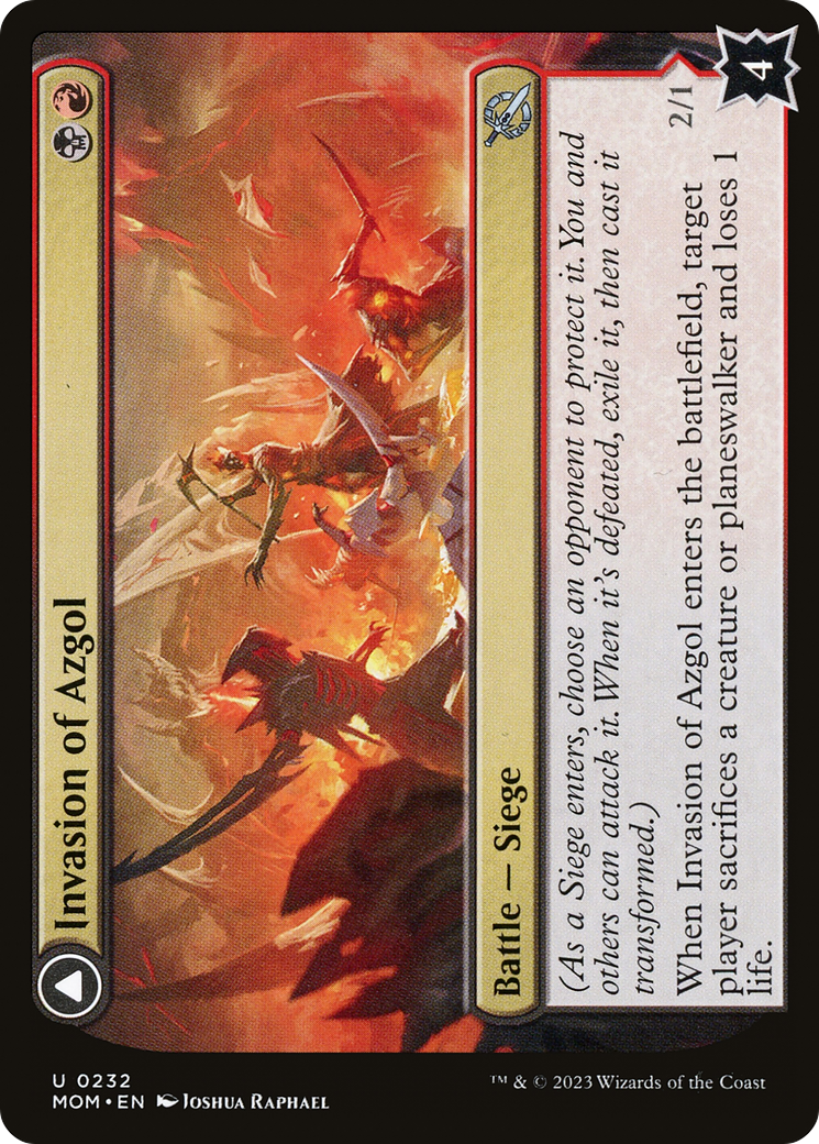 Invasion d'Azgol // Ashen Reaper (MOM-232) - March of the Machine Foil