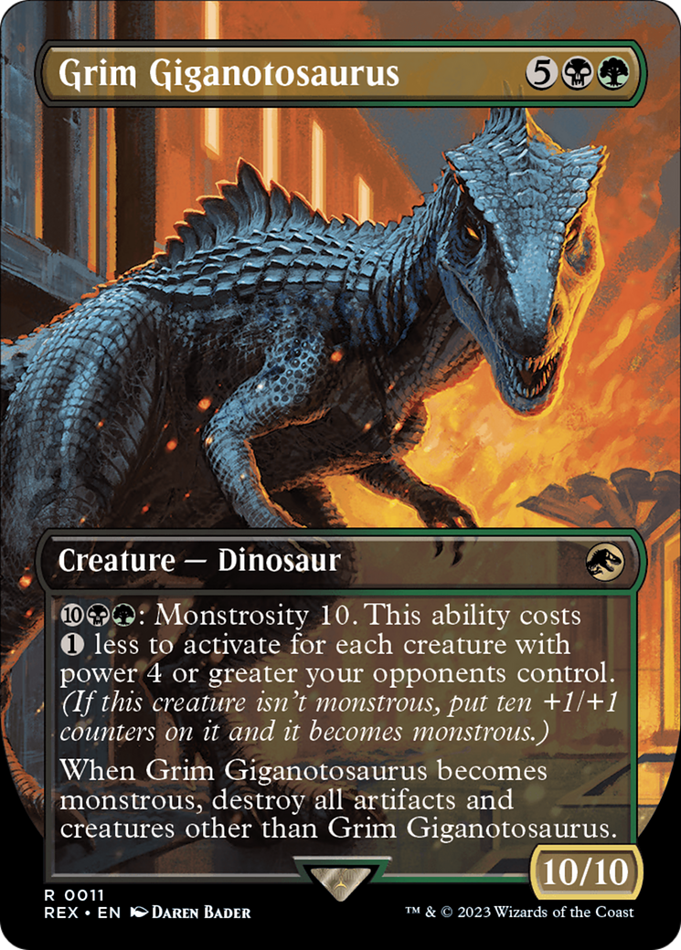 Giganotosaure sinistre (REX-011) - Collection Jurassic World (sans bordure)