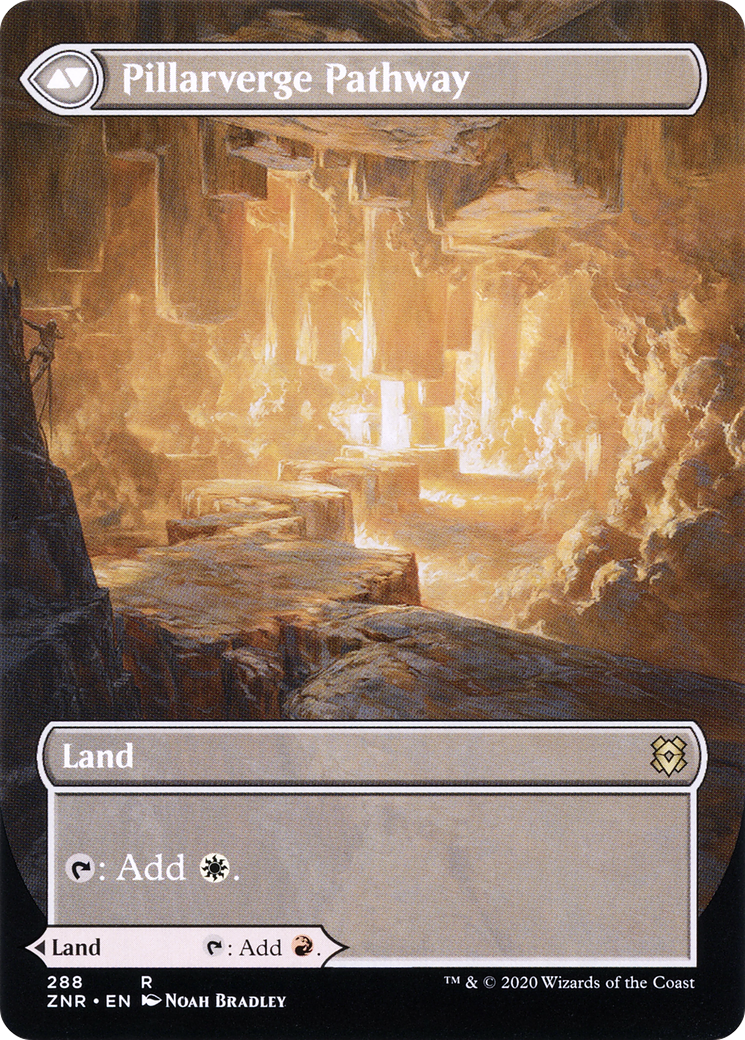 Chemin Needleverge // Chemin Pillarverge (ZNR-288) - Zendikar Rising : (Vitrine) (Sans bordure) Feuille