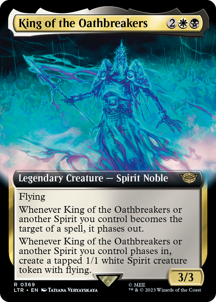 King of the Oathbreakers (Extended Art) (LTR-369) - The Lord of the Rings: Tales of Middle-earth: (Extended Art) Foil