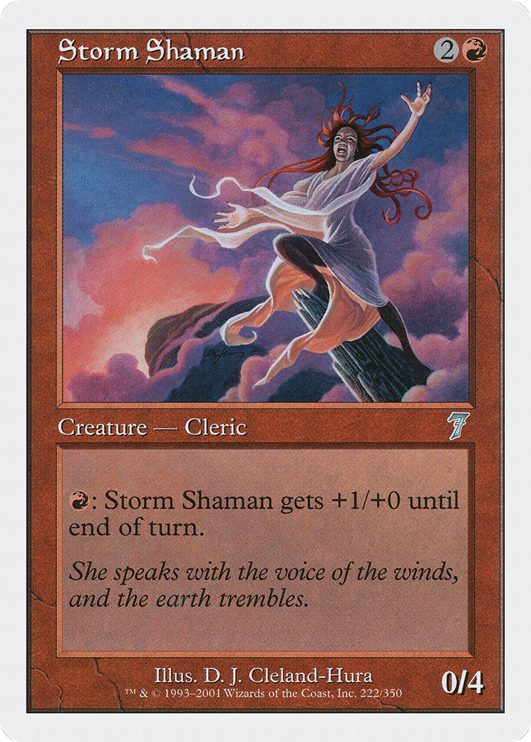 Storm Shaman (7ED-222) - Seventh Edition