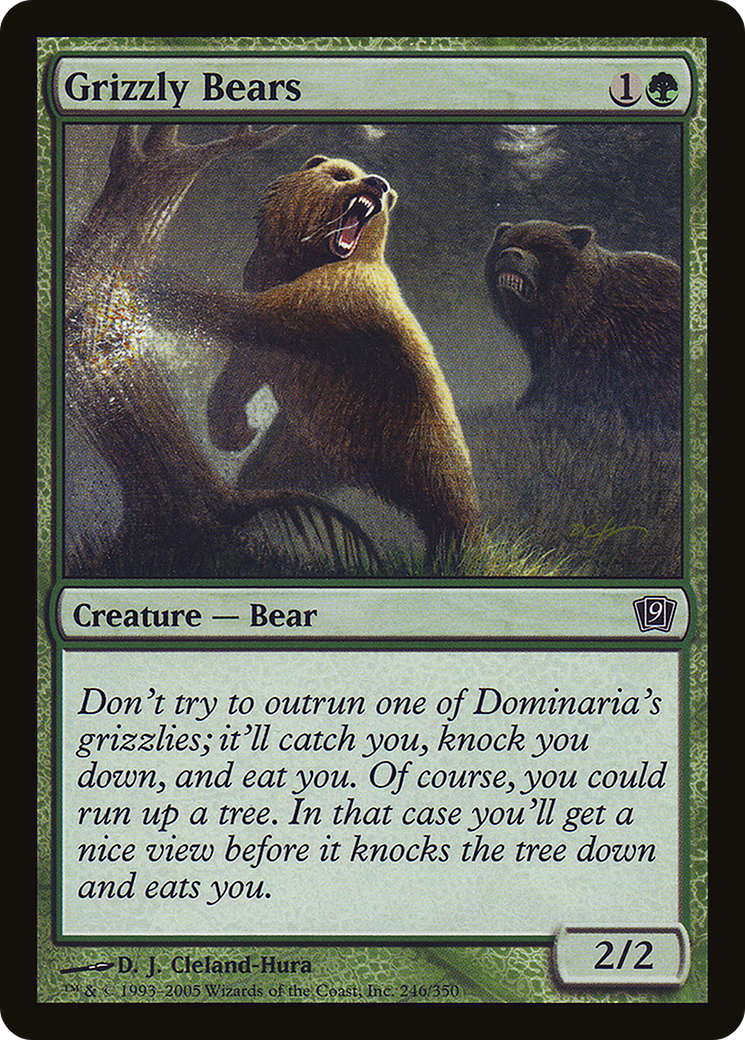 Grizzly Bears (9ED-246★) - Ninth Edition Foil