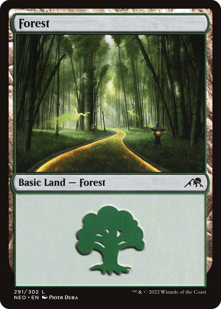 Forêt (NEO-291) - Kamigawa : Neon Dynasty Foil