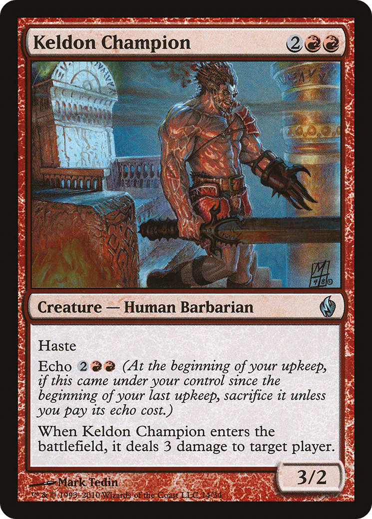 Champion Keldon (PD2-014) - Série de decks Premium : Feu et Foudre