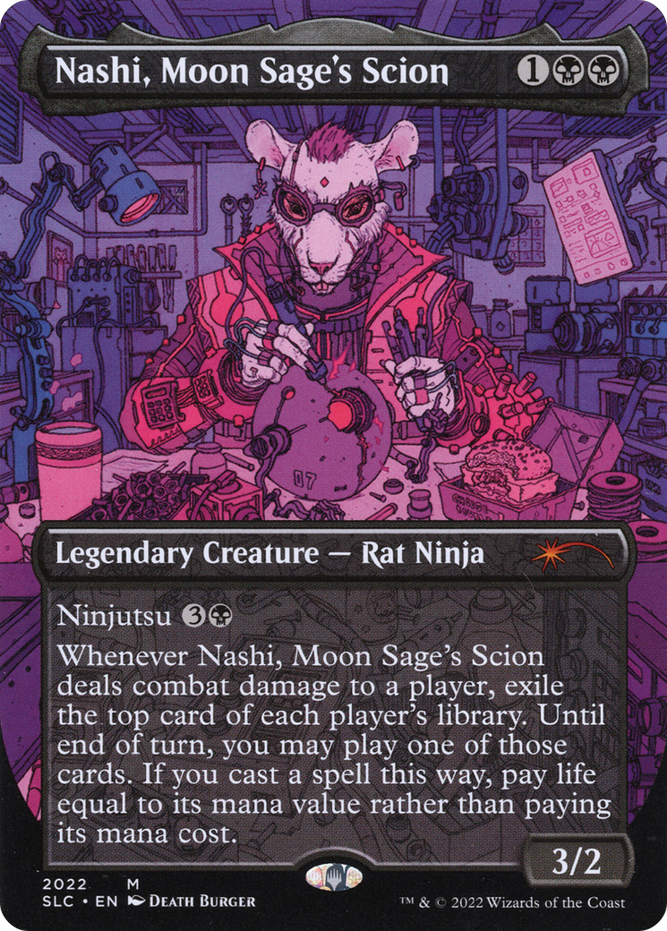 Nashi, Moon Sage's Scion (SLC-2022) - Secret Lair 30th Anniversary Countdown Kit (Borderless) Foil