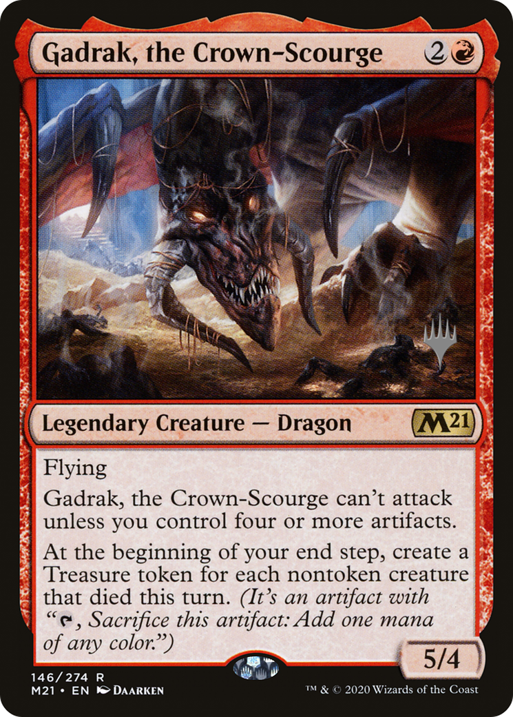 Gadrak, the Crown-Scourge (PPM21-146) - Core Set 2021 Promos Foil