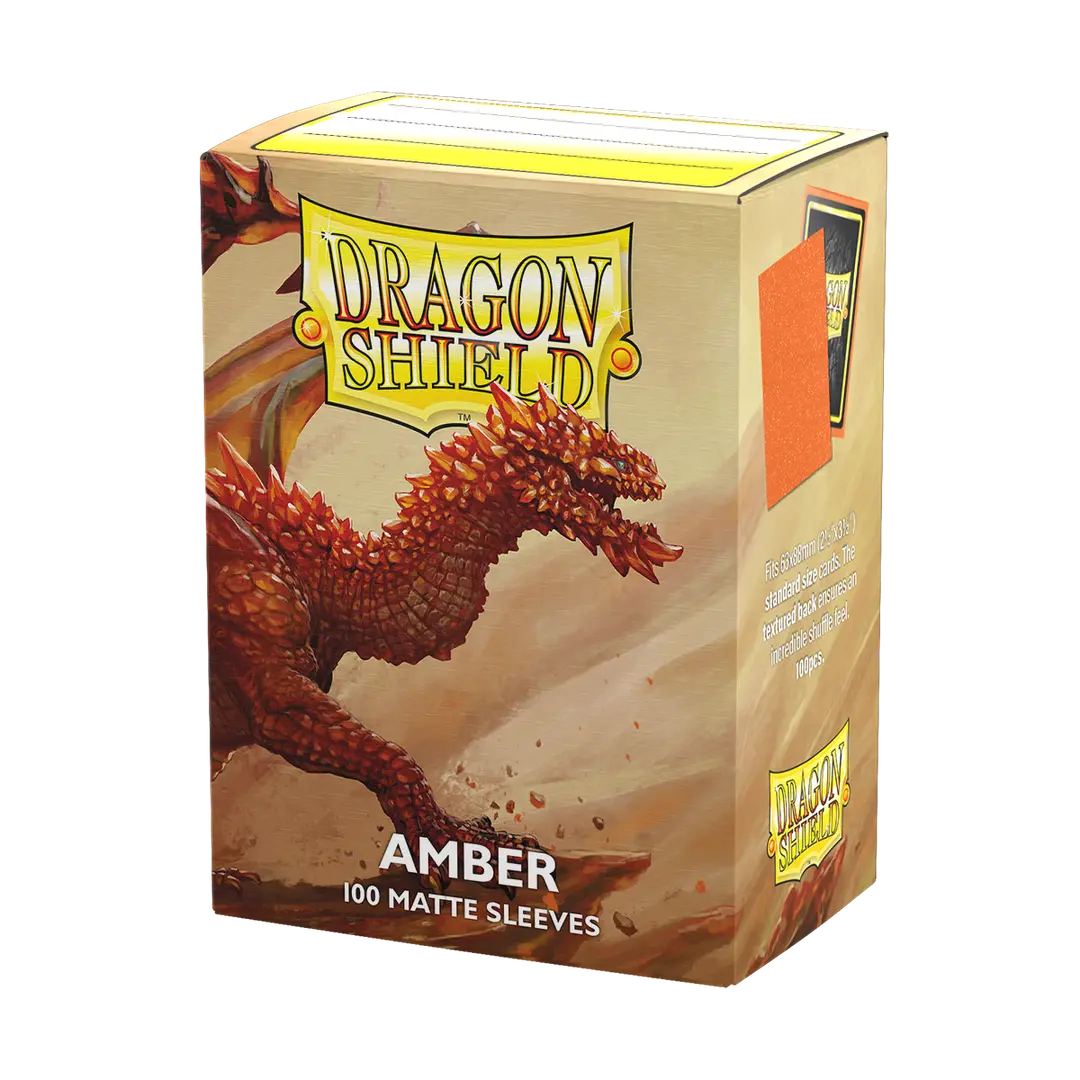 Dragon Shield - Amber - Matte Sleeves - Standard Size