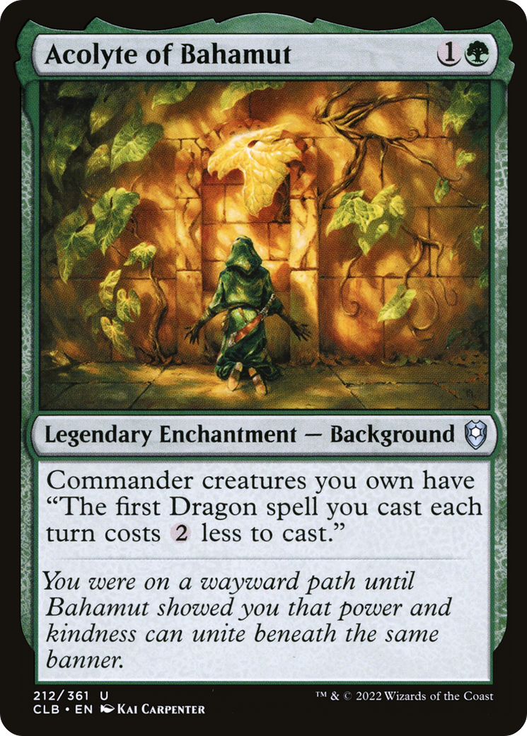 Acolyte de Bahamut (CLB-212) - Commander Legends : La Bataille pour Baldur's Gate (Foil)