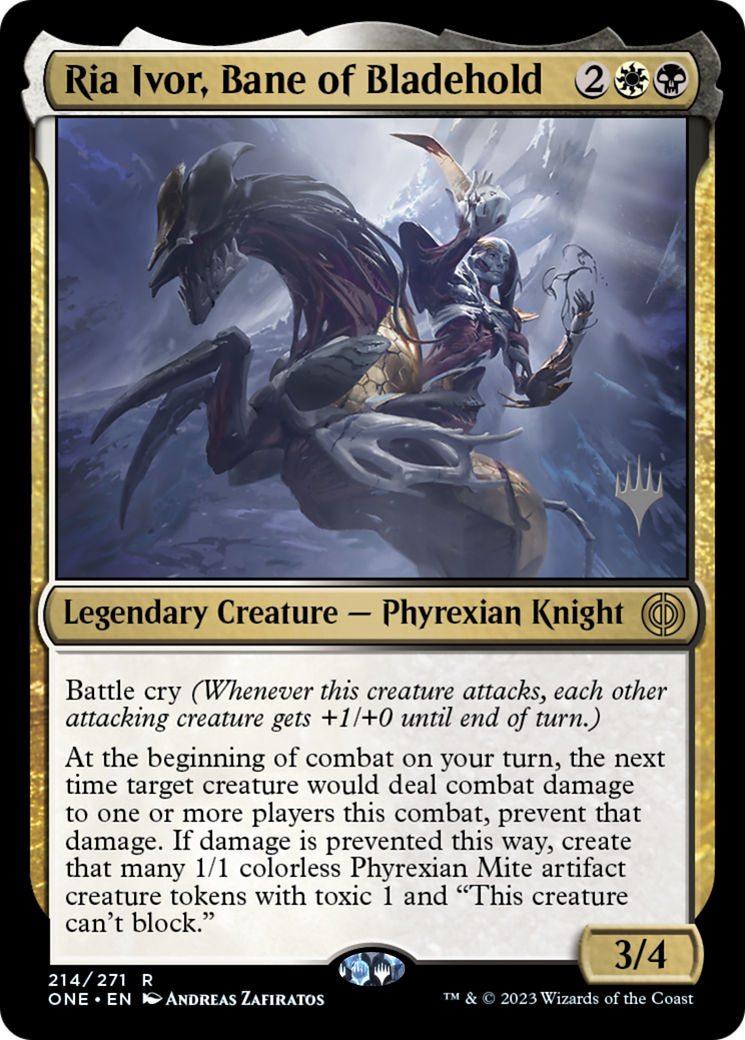 Ria Ivor, Bane of Bladehold (PPONE-214P) - Phyrexia: All Will Be One Promos