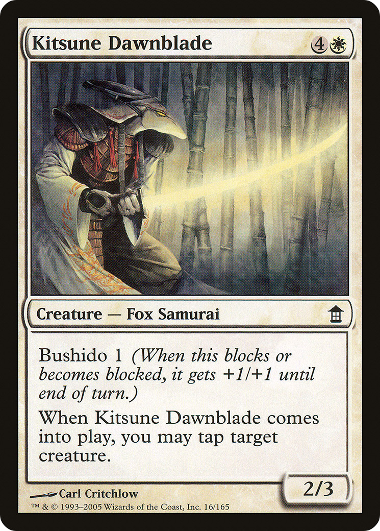 Kitsune Dawnblade (SOK-016) - Les Sauveurs de Kamigawa Foil