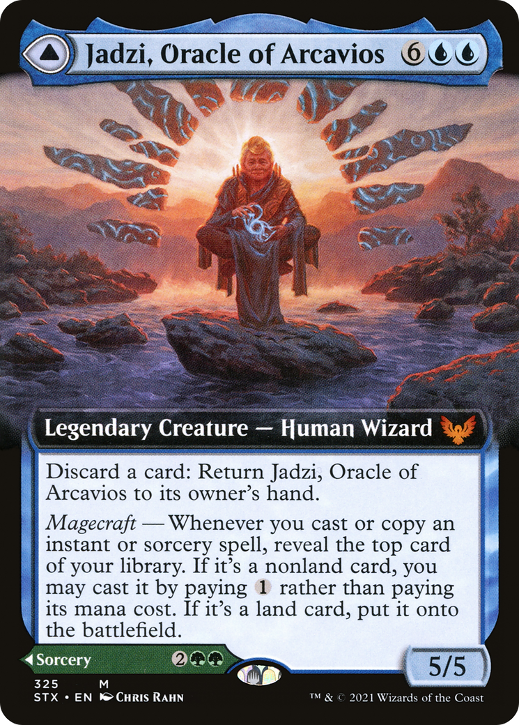 Jadzi, Oracle d'Arcavios // Voyage vers l'Oracle (STX-325) - Strixhaven : École des Mages : (Extended Art) Foil
