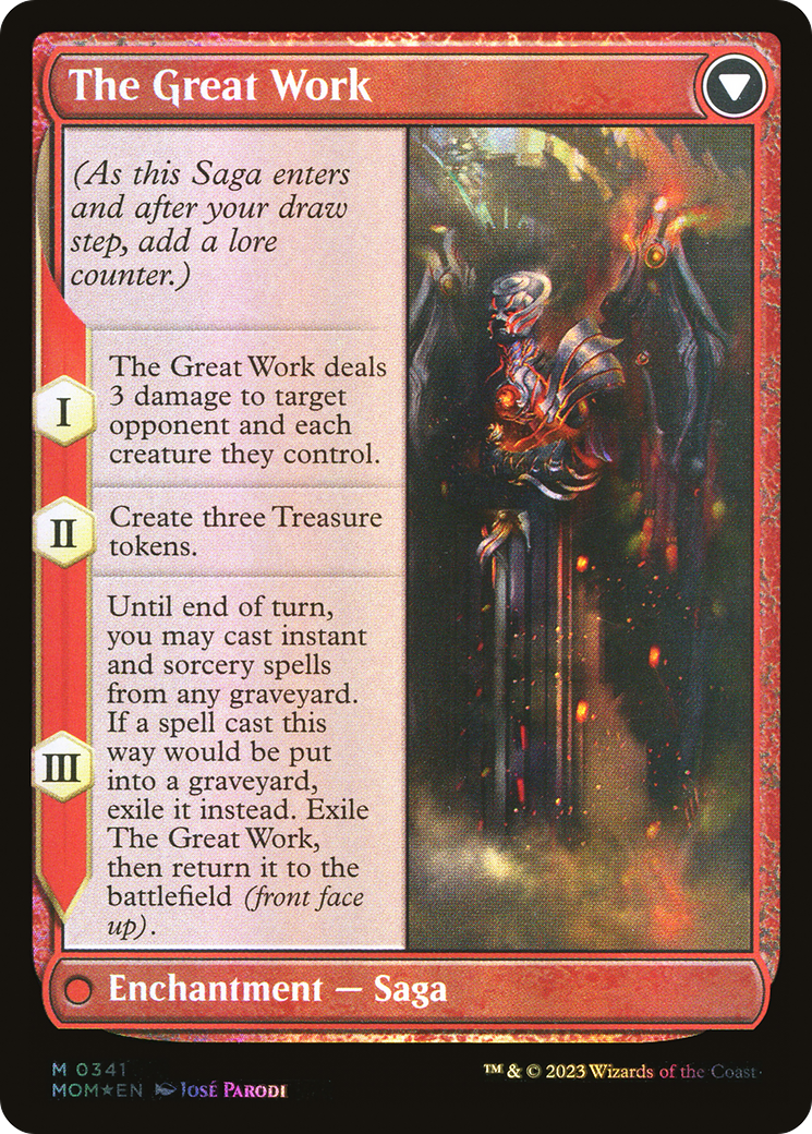 Urabrask (Serial Numbered) (MOM-341) - March of the Machine (Borderless) Foil