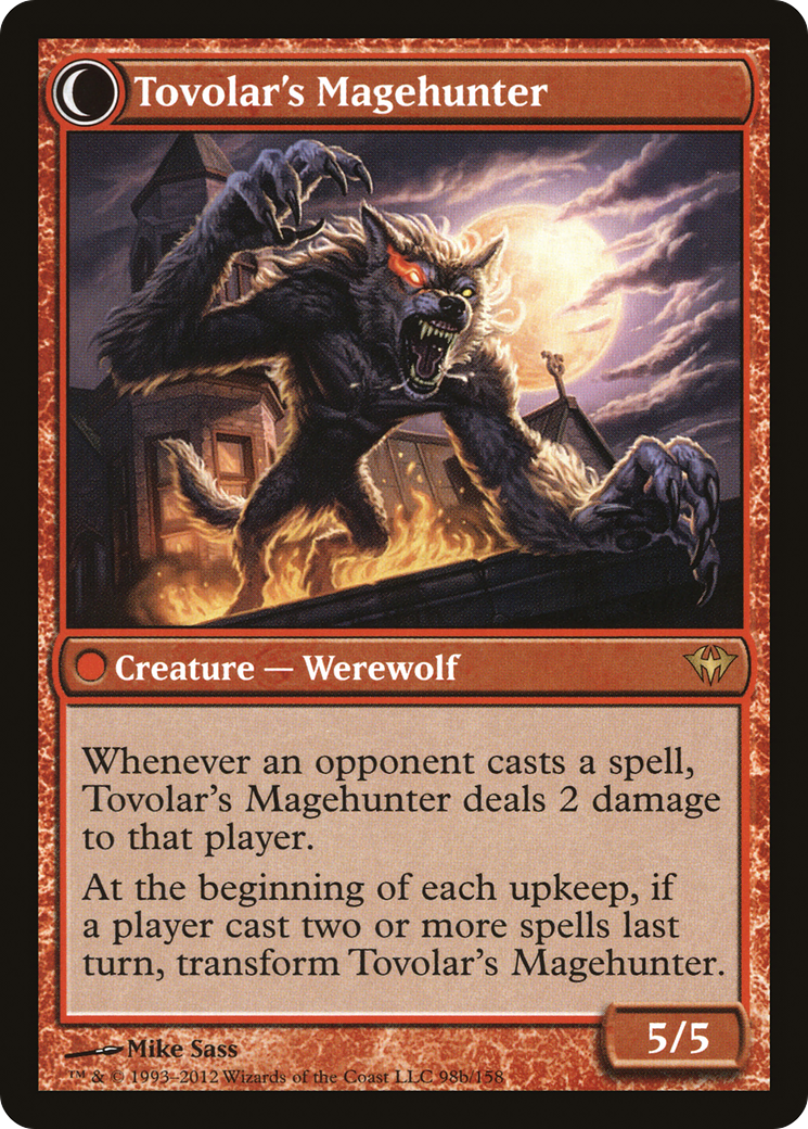 Chaman Mondronen // Chasseur de mages de Tovolar (DKA-098) - Ascension sombre : (Transformation double face) Foil