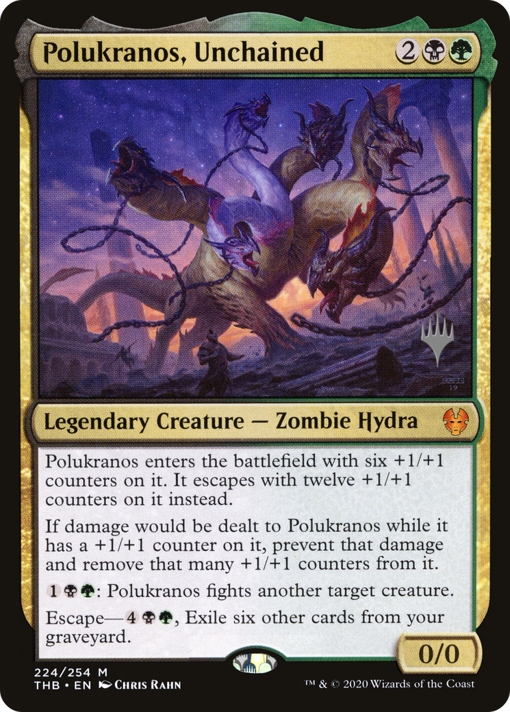 Polukranos, Unchained (PPTHB-224P) - Theros Beyond Death Promos Foil