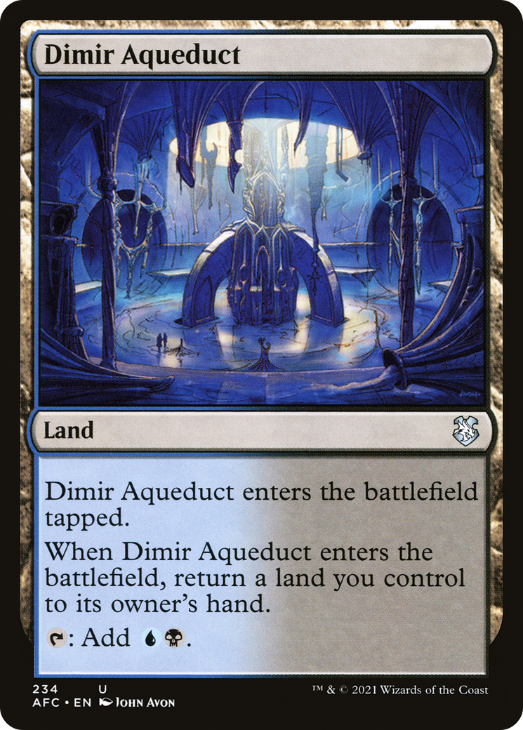 Dimir Aqueduct (AFC-234) - Forgotten Realms Commander