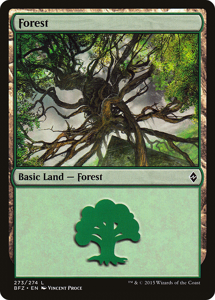 Forest (273) (BFZ-273A) - Battle for Zendikar