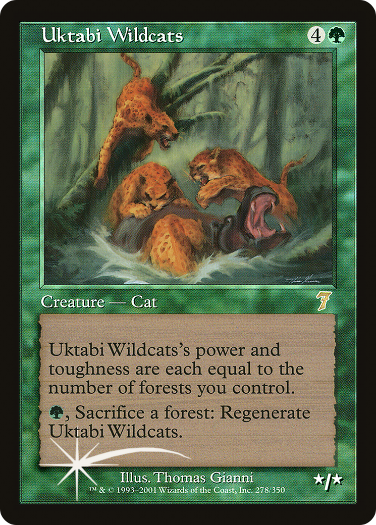 Uktabi Wildcats (7ED-278★) - Seventh Edition Foil