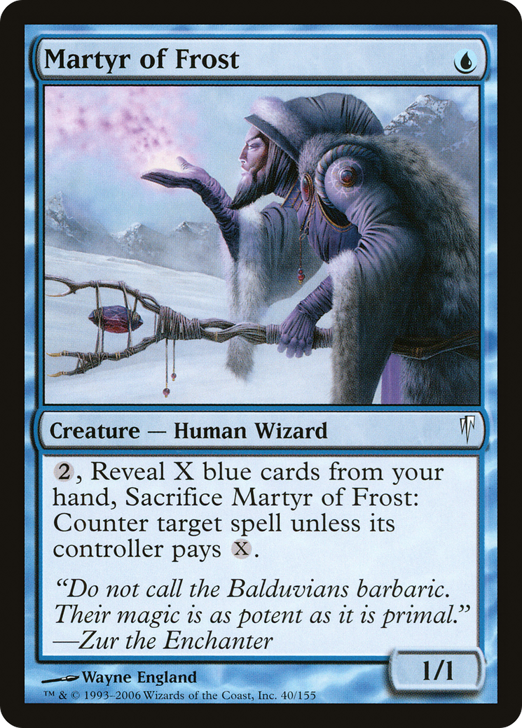Martyr du Givre (CSP-040) - Coldsnap Foil