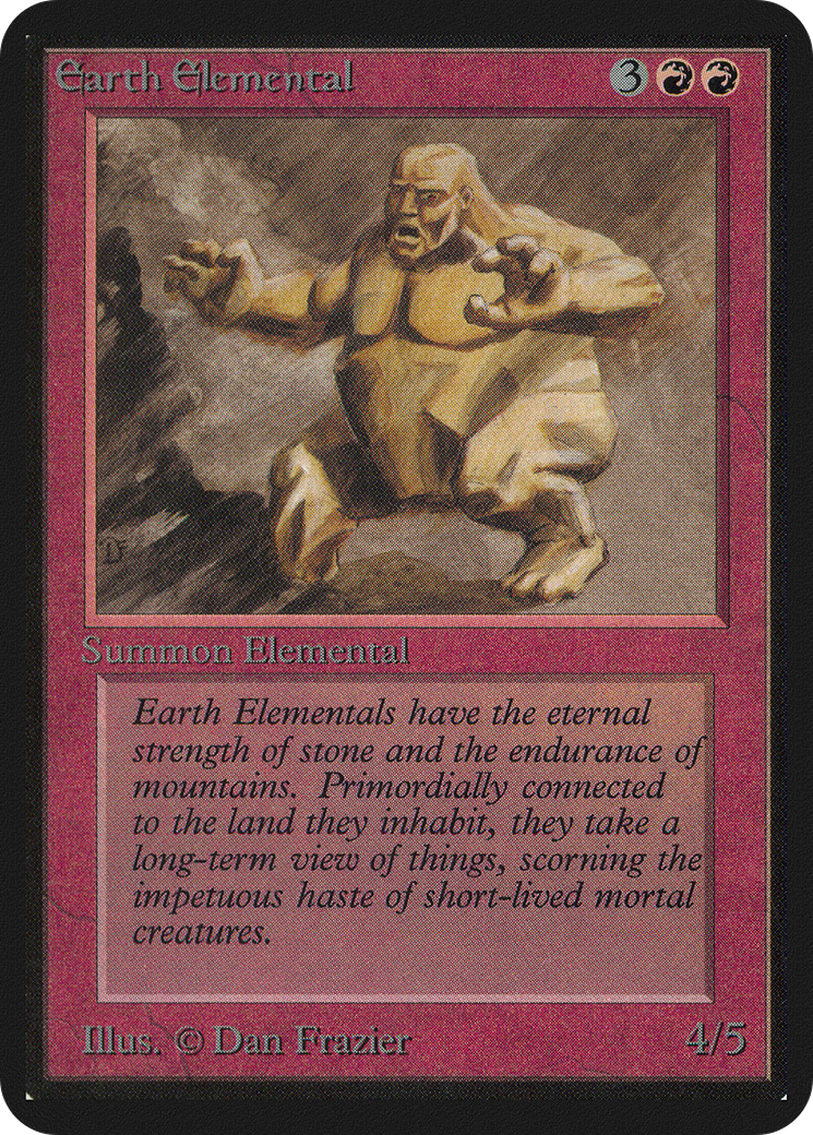 Earth Elemental (LEA-) - Limited Edition Alpha