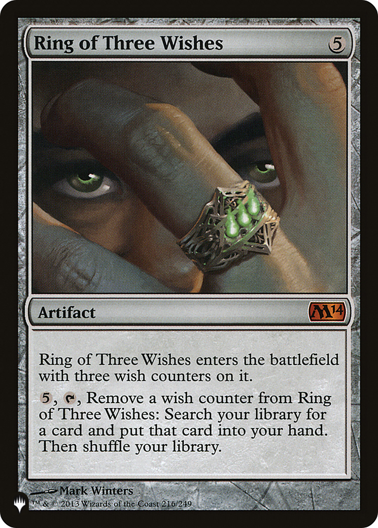 Ring of Three Wishes (LIST-M14-216) - The List