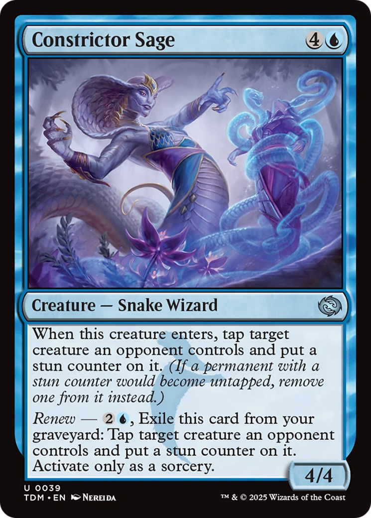Constrictor Sage (TDM-039) - Tarkir : Dragonstorm Foil