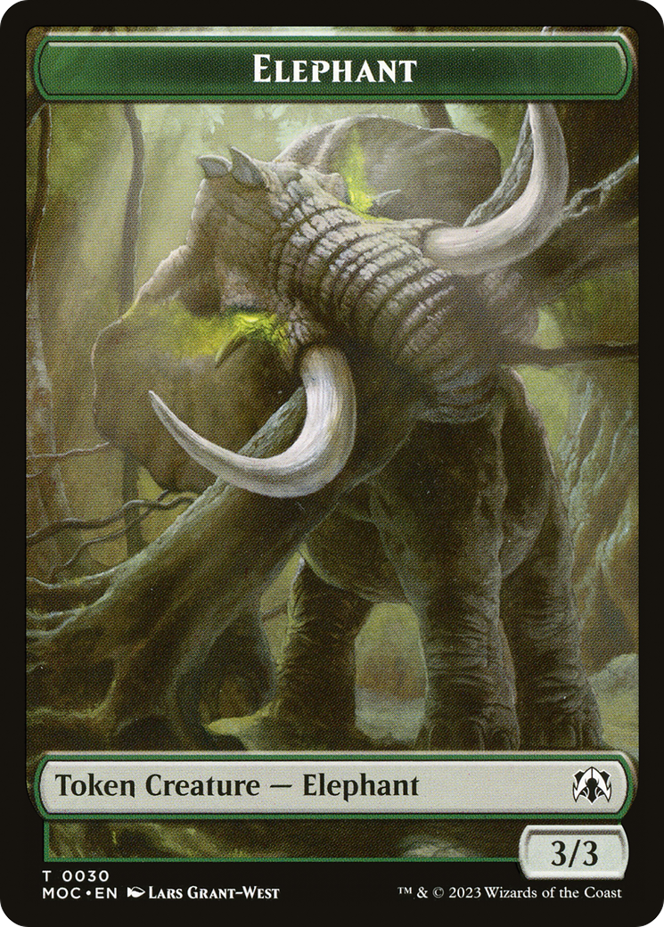 Elephant (TMOC-030) - March of the Machine Commander Tokens