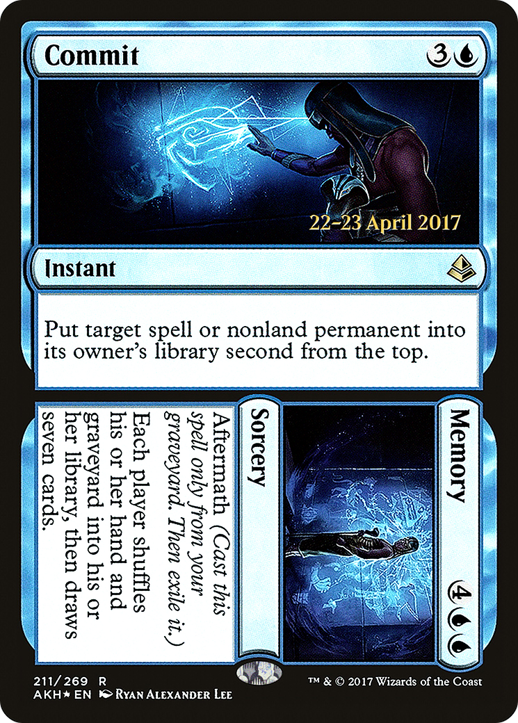 Commit // Memory (PRE-211) - Amonkhet Promos Foil