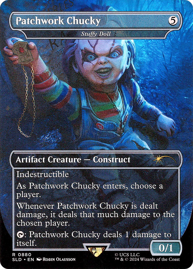 Poupée Stuffy (SLD-880) - Secret Lair Drop / Patchwork Chucky (sans bordure) Foil