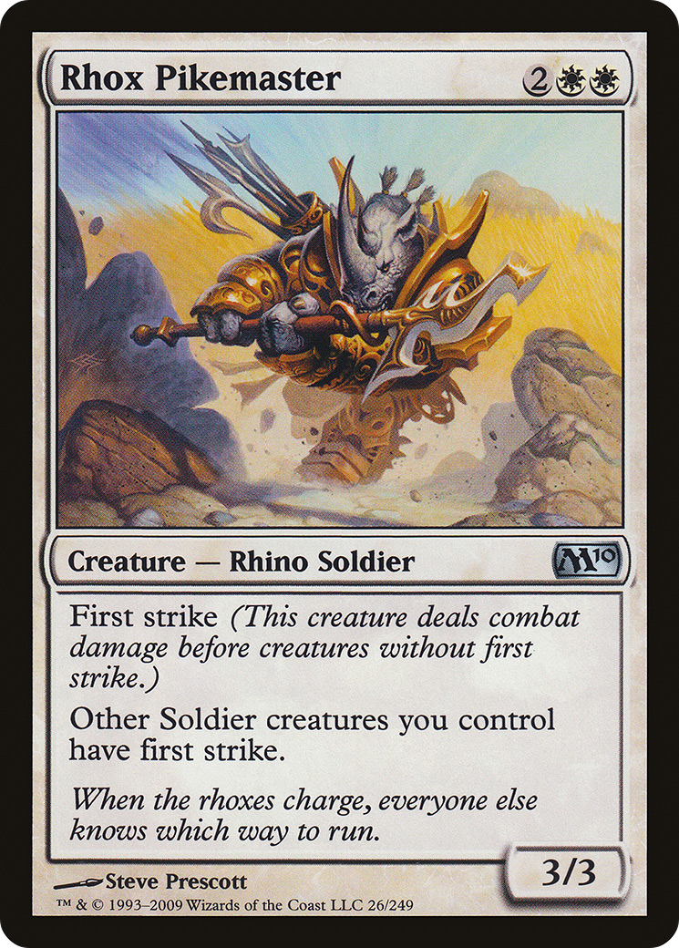 Rhox Pikemaster (M10-026) - Magic 2010 Foil