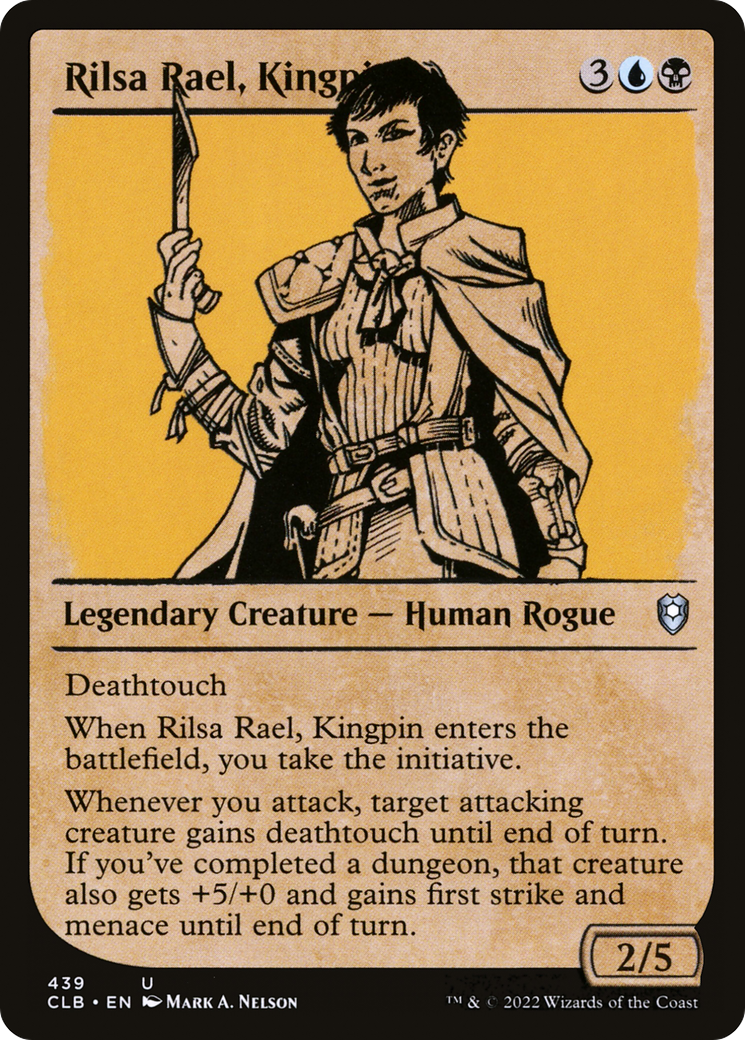 Rilsa Rael, Kingpin (Showcase) (CLB-439) - Commander Legends: Battle for Baldur's Gate: (Showcase) Foil