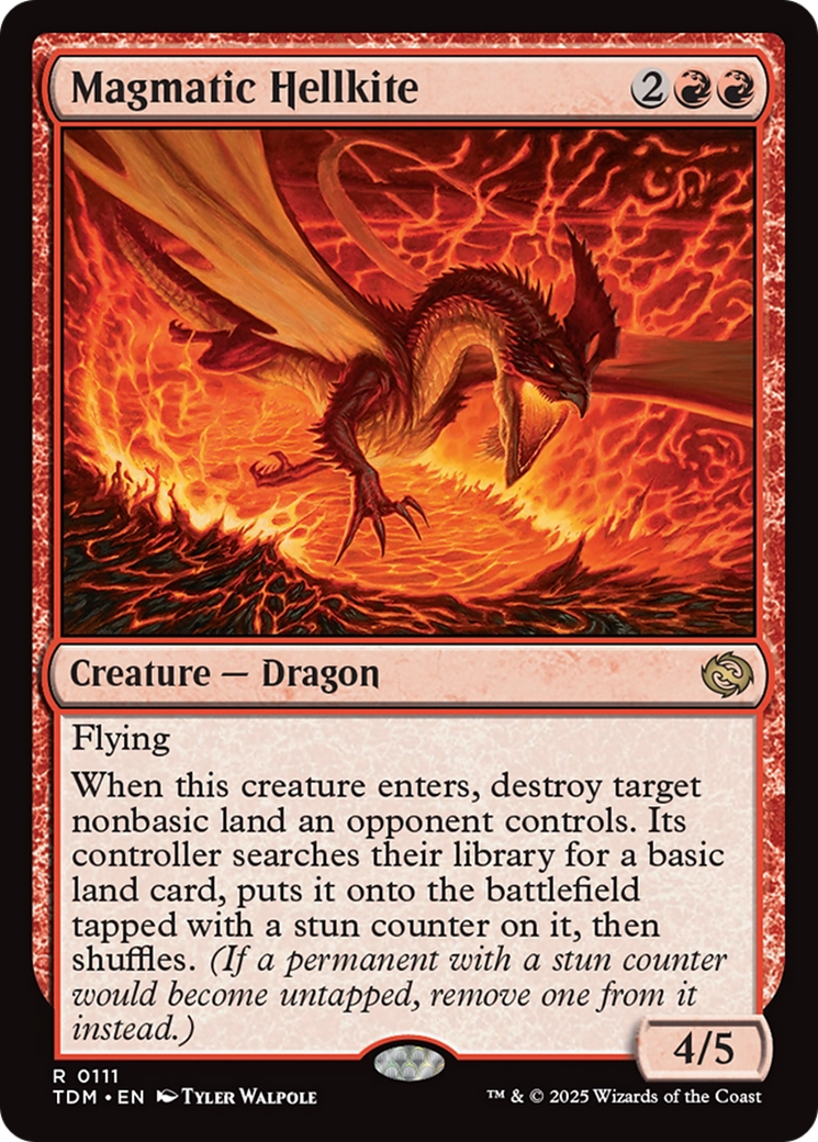 Magmatic Hellkite (TDM-111) - Tarkir : Dragonstorm Foil