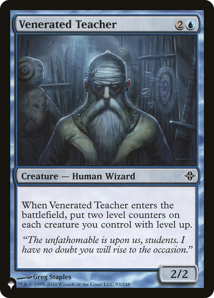 Venerated Teacher (LIST-ROE-93) - The List