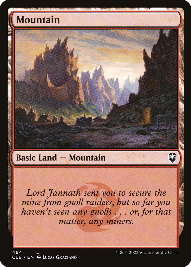 Montagne (CLB-464) - Commander Legends : La Bataille pour Baldur's Gate Foil