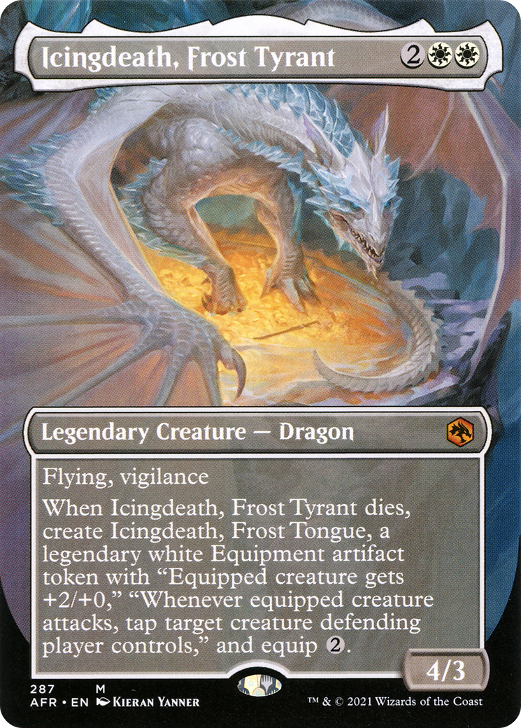 Icingdeath, Frost Tyrant (Borderless) (AFR-287) - Adventures in the Forgotten Realms (Borderless) Foil