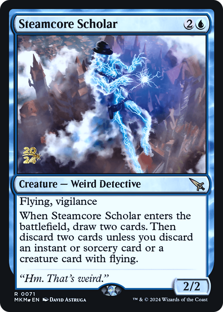 Steamcore Scholar (PRE-071) - Murders at Karlov Manor Promos Foil