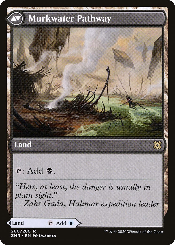 Sentier Clearwater // Sentier Murkwater (ZNR-260) - Zendikar Rising Foil