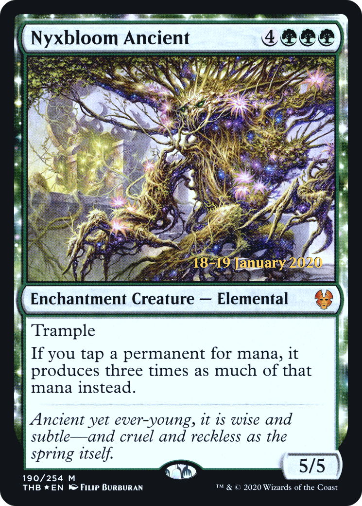 Nyxbloom Ancient (PTHB-190S) - Theros Beyond Death Promos : (enchantement) Foil
