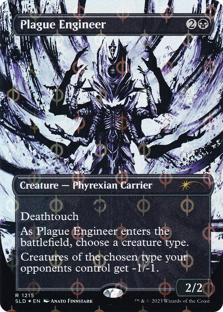Plague Engineer (Step-and-Compleat Foil) (SLD-1215) - Secret Lair Drop (Borderless) Foil