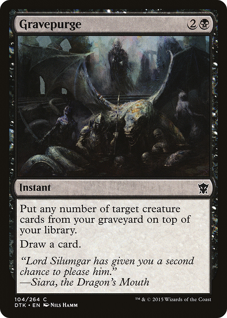 Gravepurge (DTK-104) - Dragons de Tarkir Foil