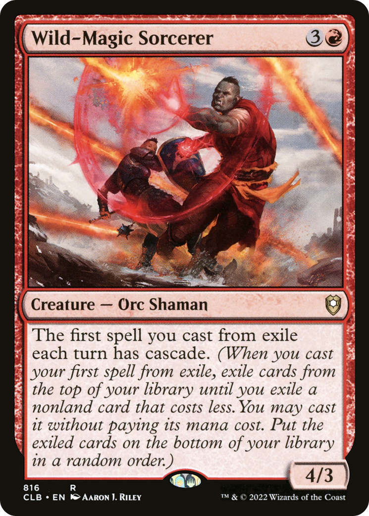 Sorcier de magie sauvage (CLB-816) - Commander Legends : La Bataille de Baldur's Gate