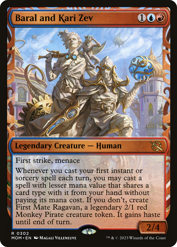 Baral and Kari Zev (Showcase) (MOM-302) - March of the Machine: (Showcase) Foil
