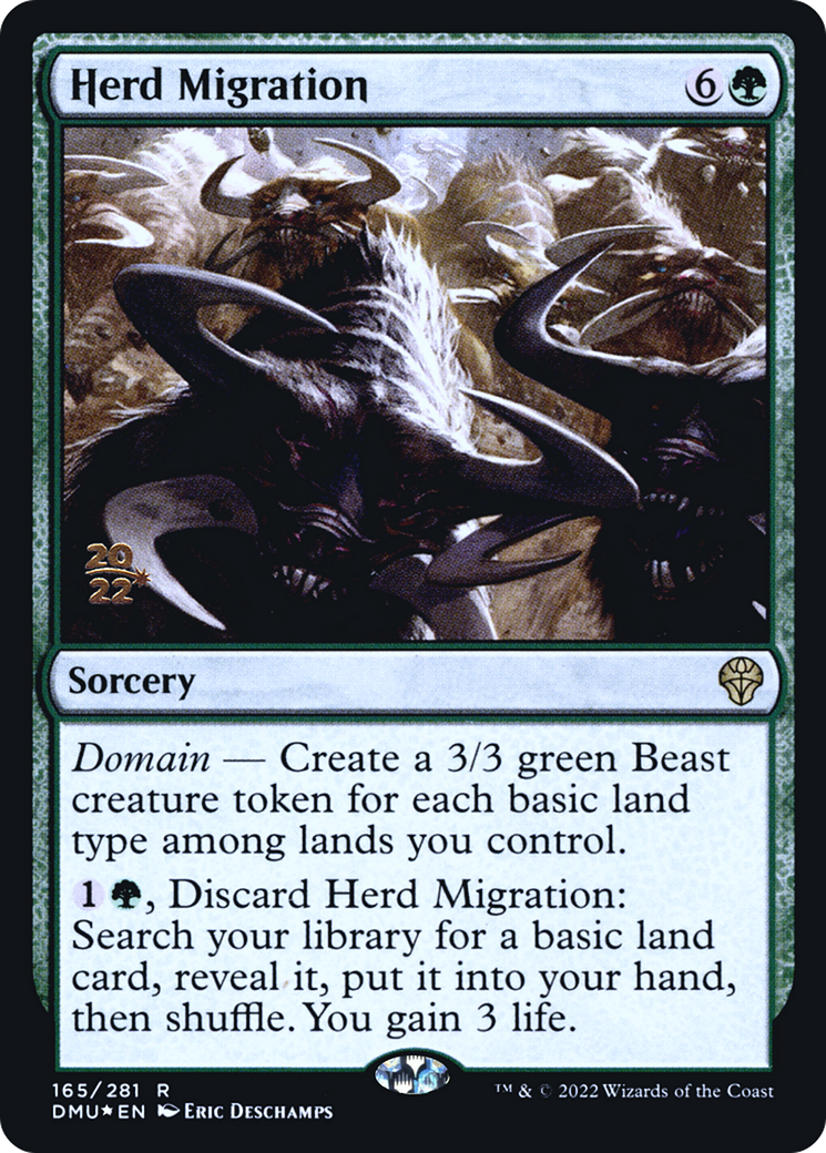 Migration du troupeau (PDMU-165S) - Dominaria United Promos Foil