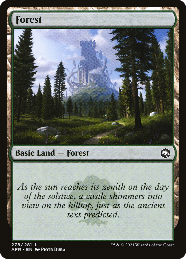Forest (278) (AFR-278) - Adventures in the Forgotten Realms Foil