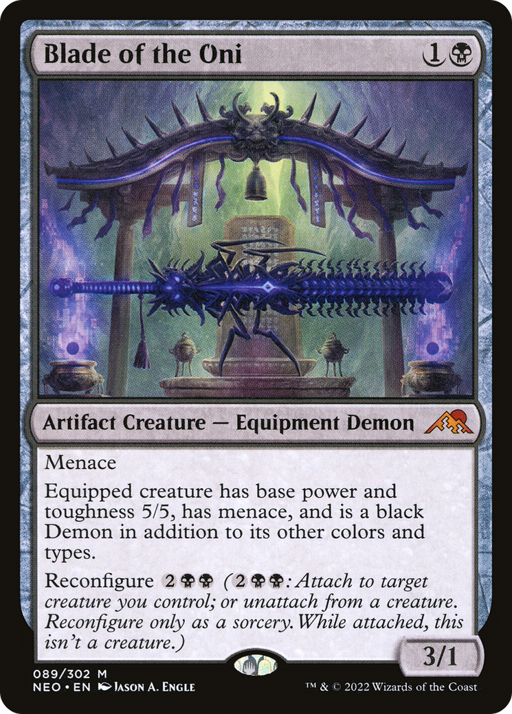 Lame de l'Oni (NEO-089) - Kamigawa : Neon Dynasty Foil