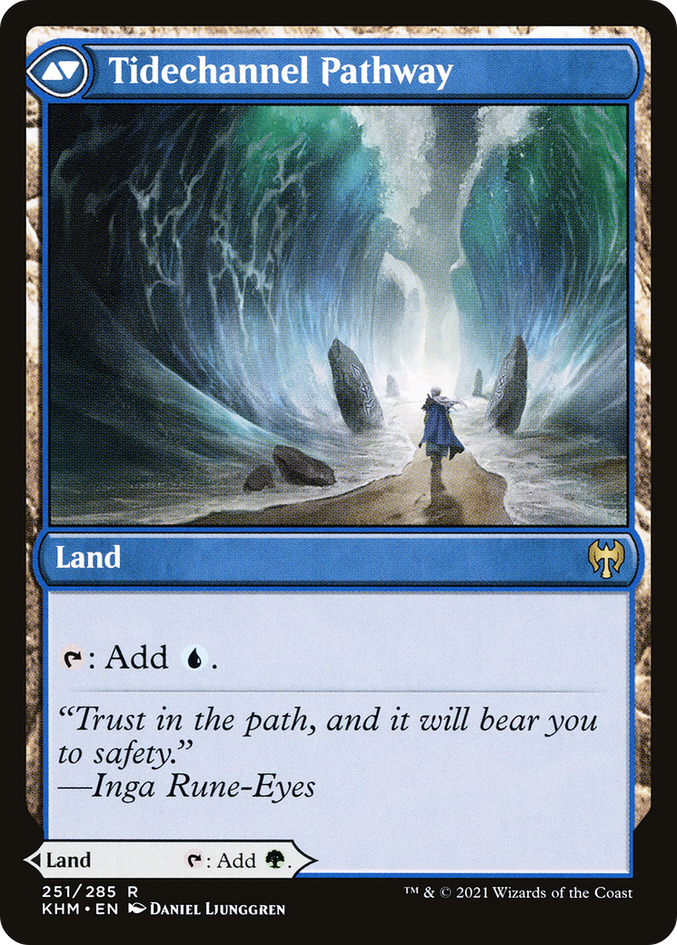 Voie Barkchannel // Voie Tidechannel (KHM-251) - Kaldheim Foil