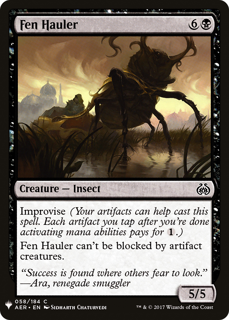 Fen Hauler (LIST-058) - The List