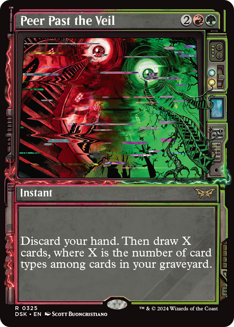 Regarder au-delà du voile (DSK-325) - Duskmourn : La Maison de l'Horreur : (Vitrine) Feuille